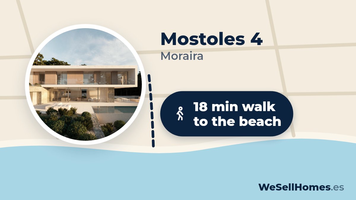 Mostoles 4, Moraira: 18 min walk to the beach
