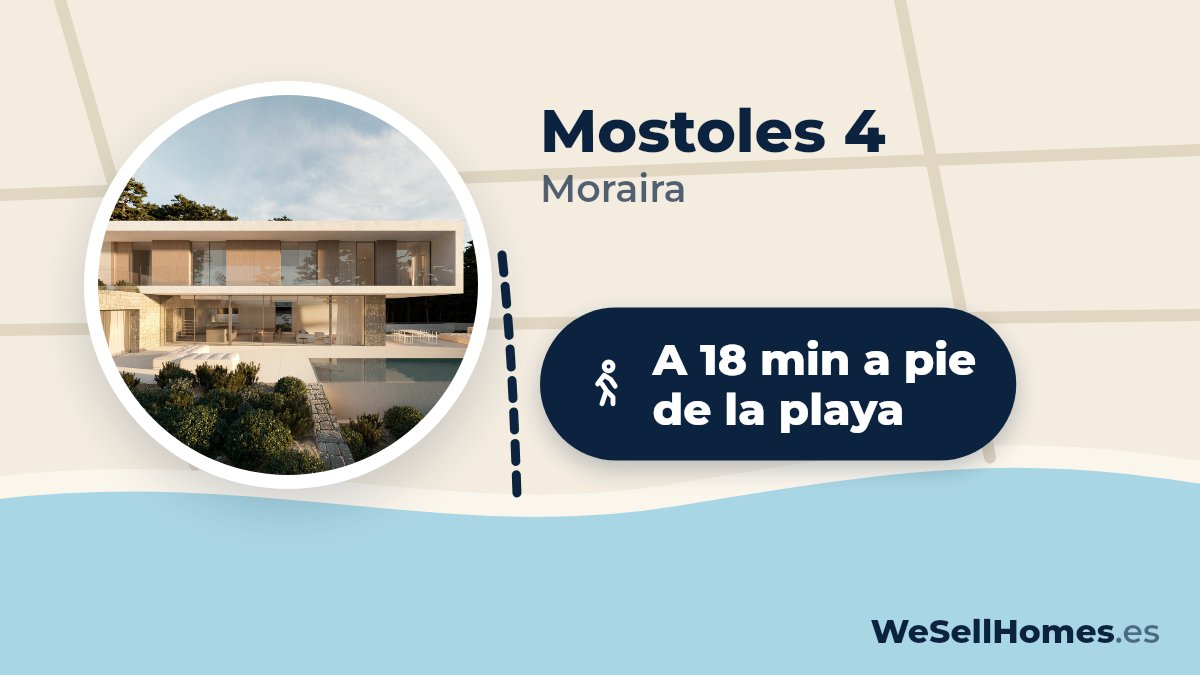 Mostoles 4, Moraira: A 18 min a pie de la playa