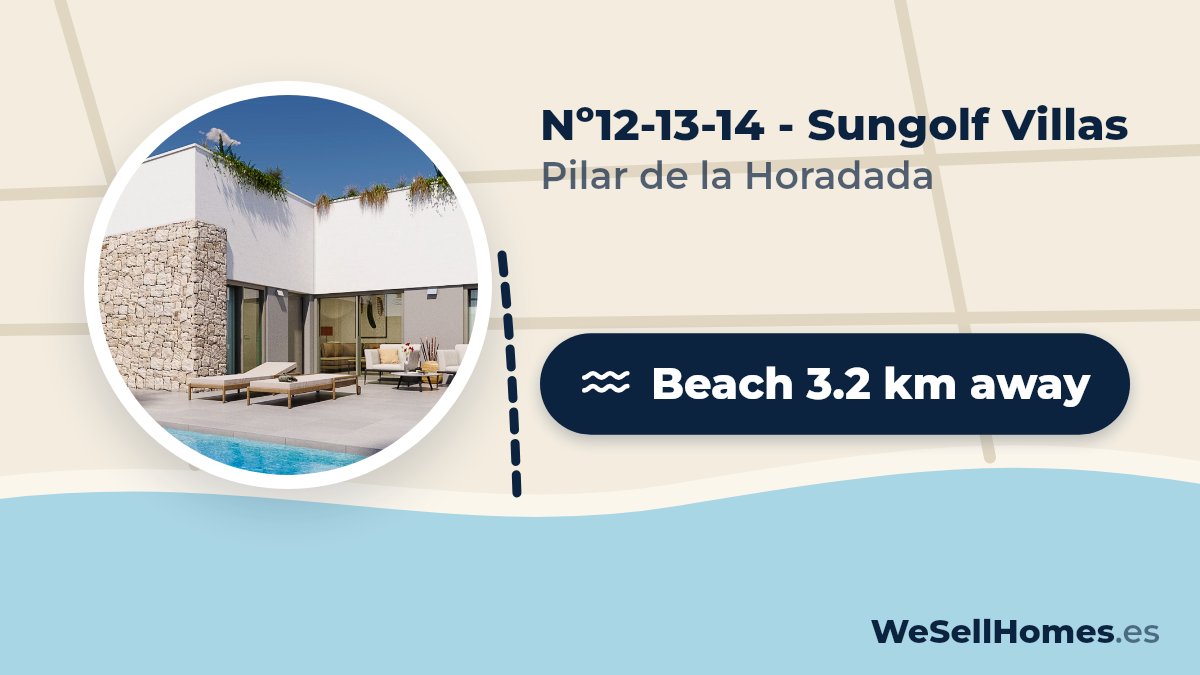 Nº12-13-14 - Sungolf Villas, Pilar de la Horadada: Beach 3.2 km away