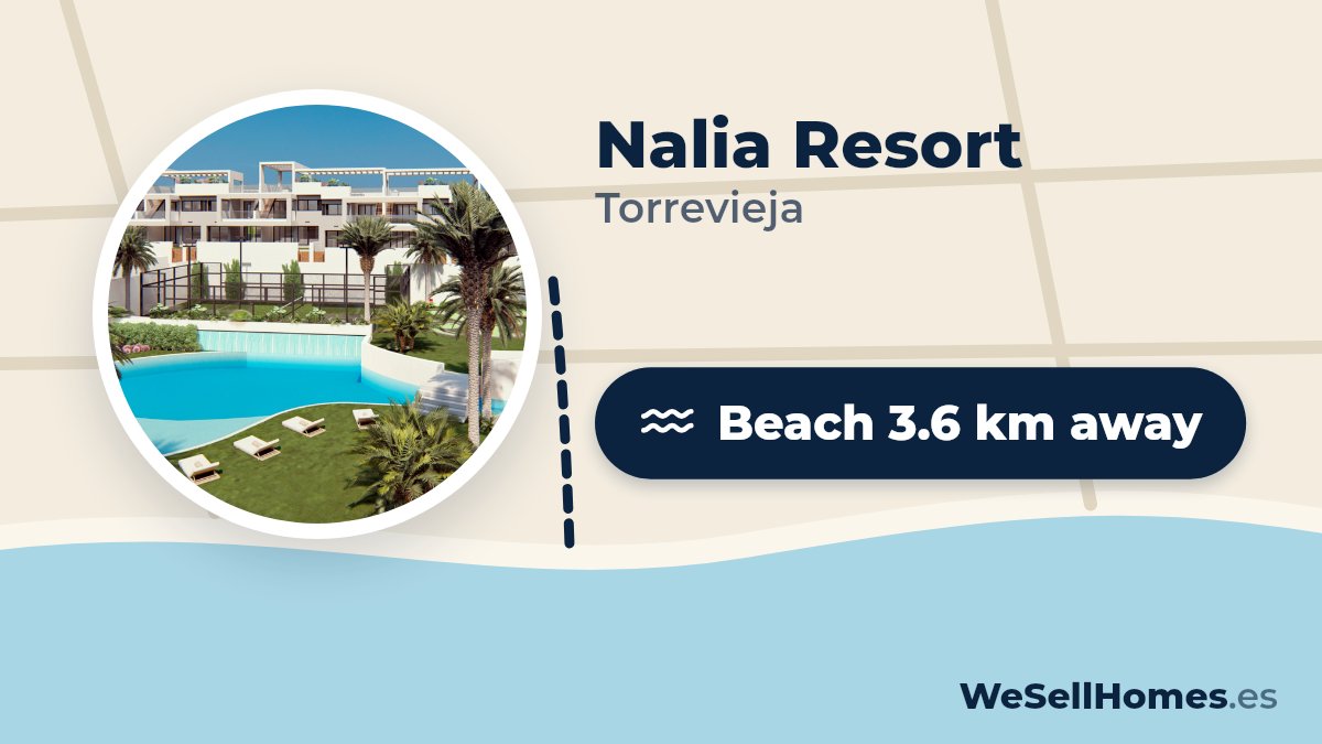 Nalia Resort, Torrevieja: Beach 3.6 km away