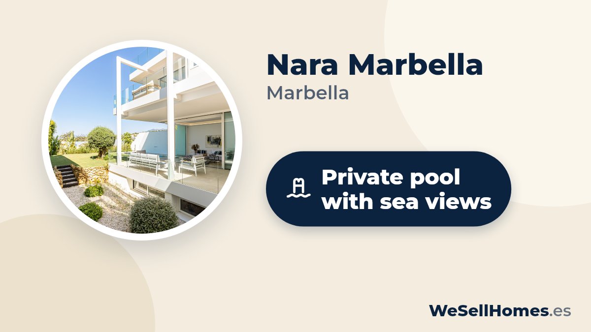 Nara Marbella, Marbella: Private pool with sea views