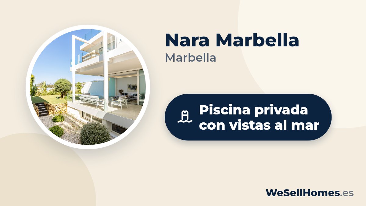 Nara Marbella, Marbella: Piscina privada con vistas al mar