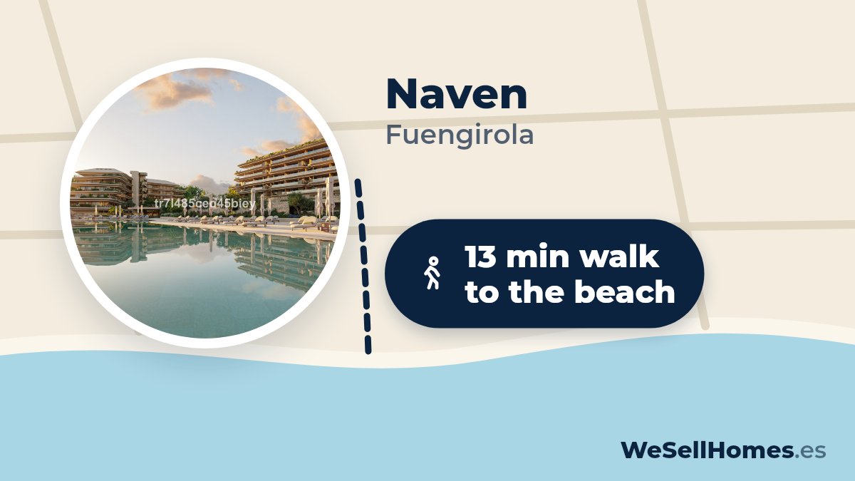 Naven, Fuengirola: 13 min walk to the beach