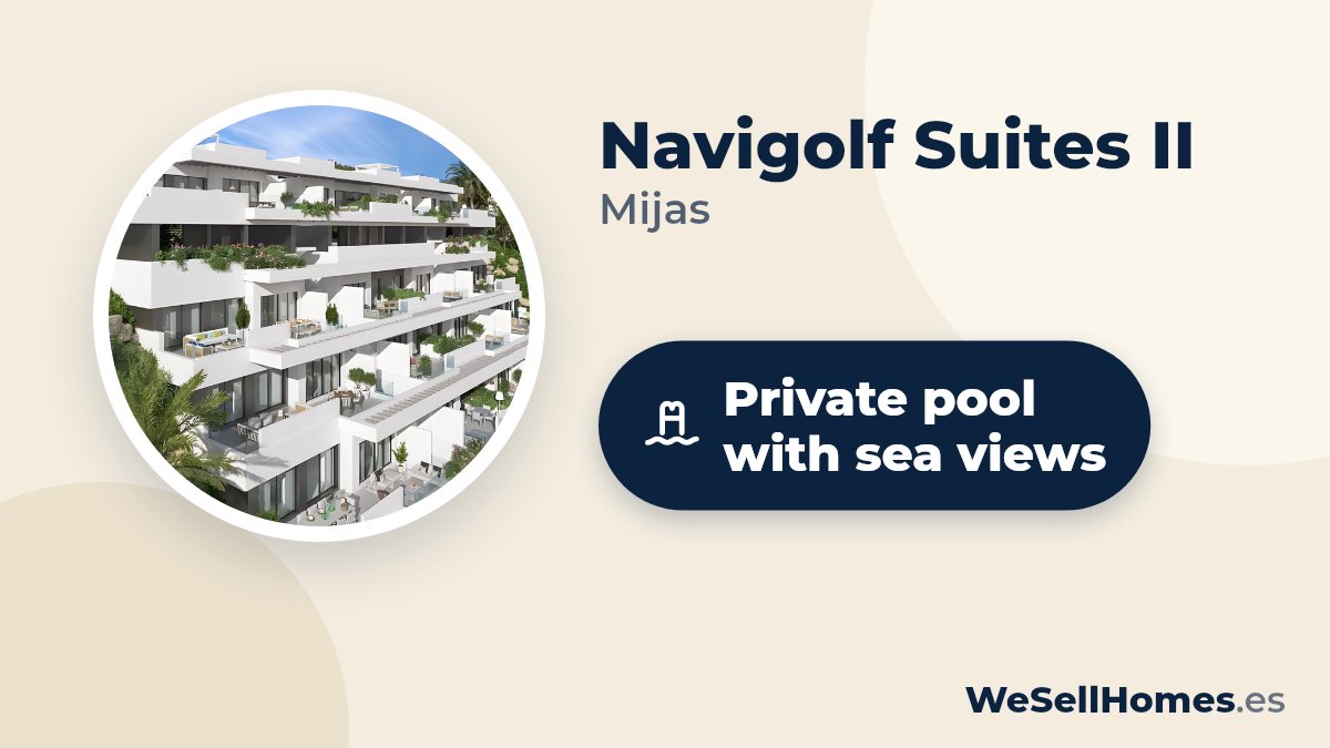 Navigolf Suites II, Mijas: Private pool with sea views