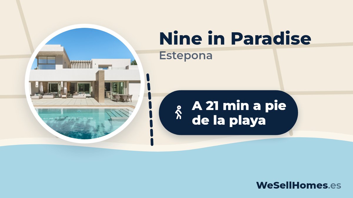 Nine in Paradise, Estepona: A 21 min a pie de la playa