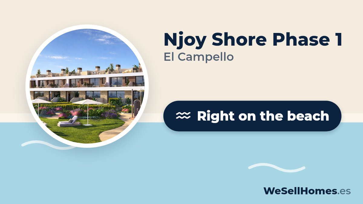 Njoy Shore Phase 1, El Campello: Right on the beach