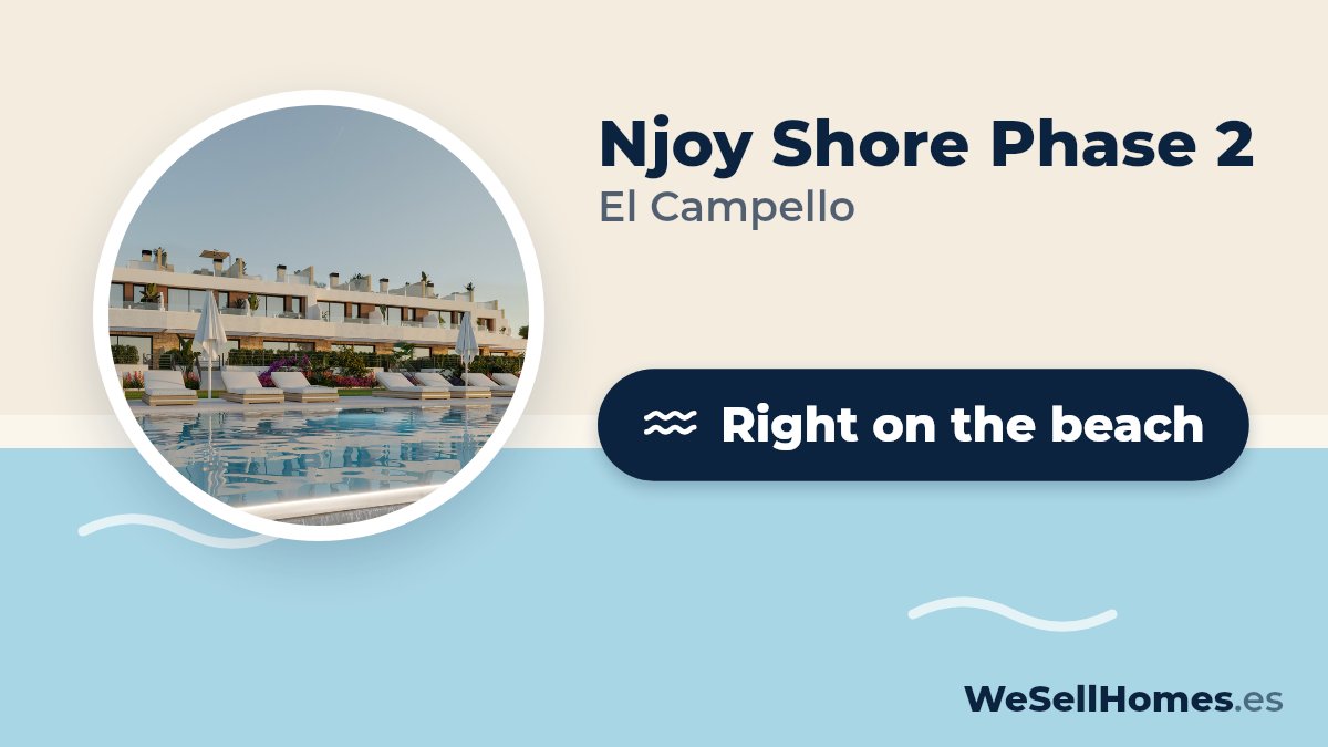 Njoy Shore Phase 2, El Campello: Right on the beach