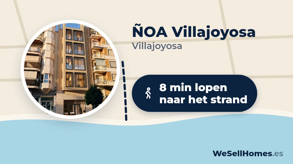 ÑOA Villajoyosa, Villajoyosa: 8 min lopen naar het strand