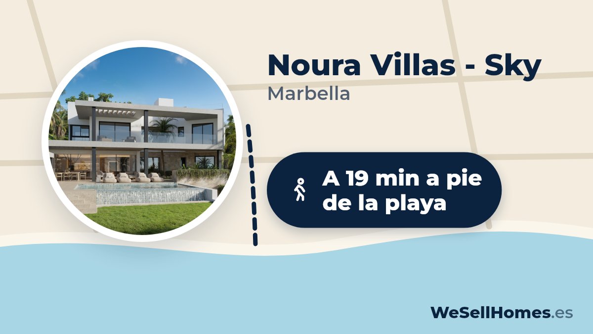 Noura Villas - Sky, Marbella: A 19 min a pie de la playa