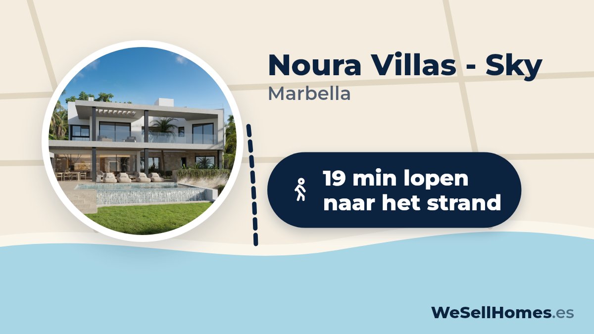 Noura Villas - Sky, Marbella: 19 min lopen naar het strand
