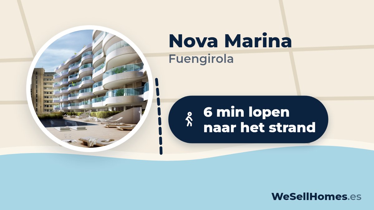 Nova Marina, Fuengirola: 6 min lopen naar het strand