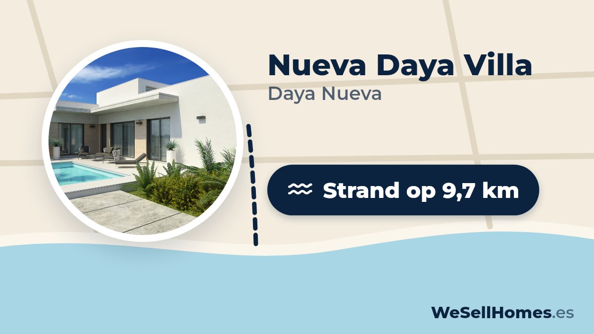 Nueva Daya Villa, Daya Nueva: Strand op 9,7 km