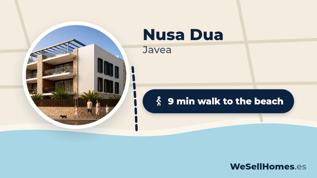 Nusa Dua, Javea: 9 min walk to the beach