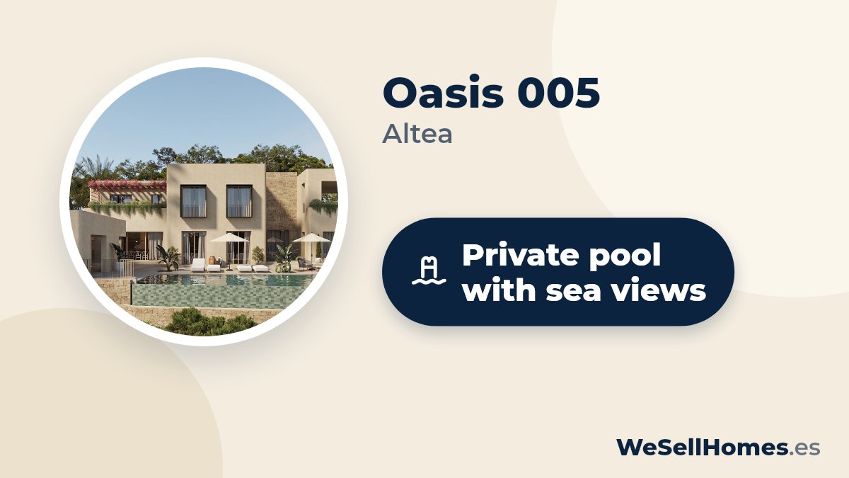 Oasis 005, Altea: Private pool with sea views