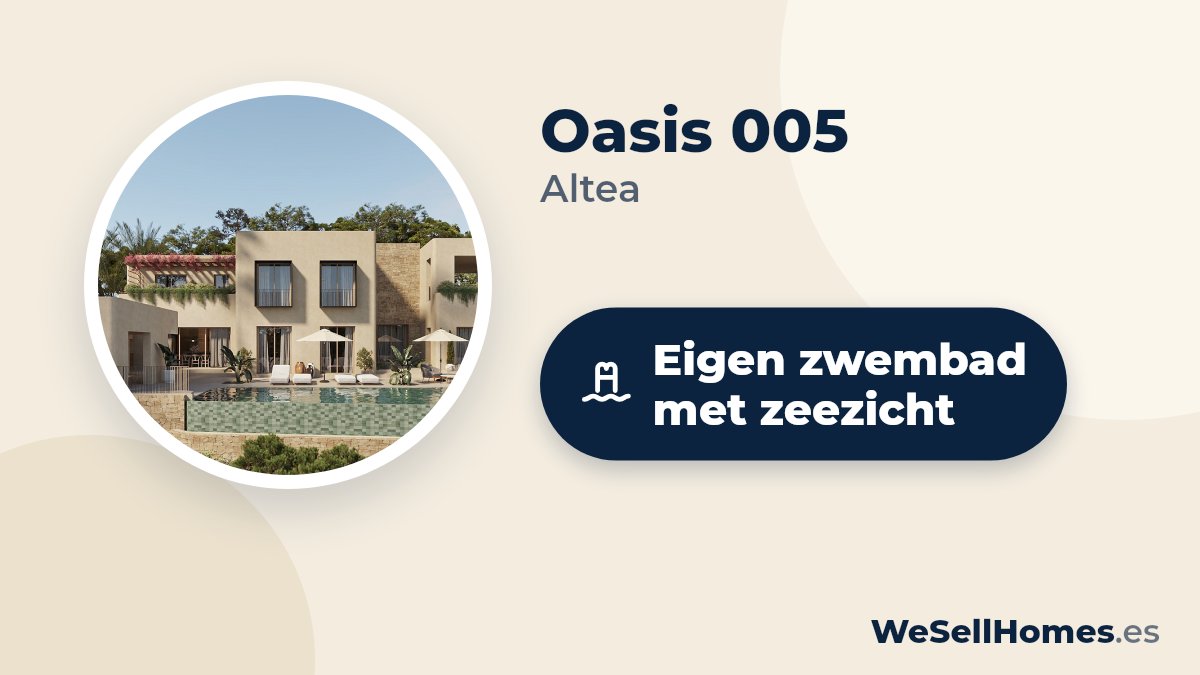 Oasis 005, Altea: Eigen zwembad met zeezicht