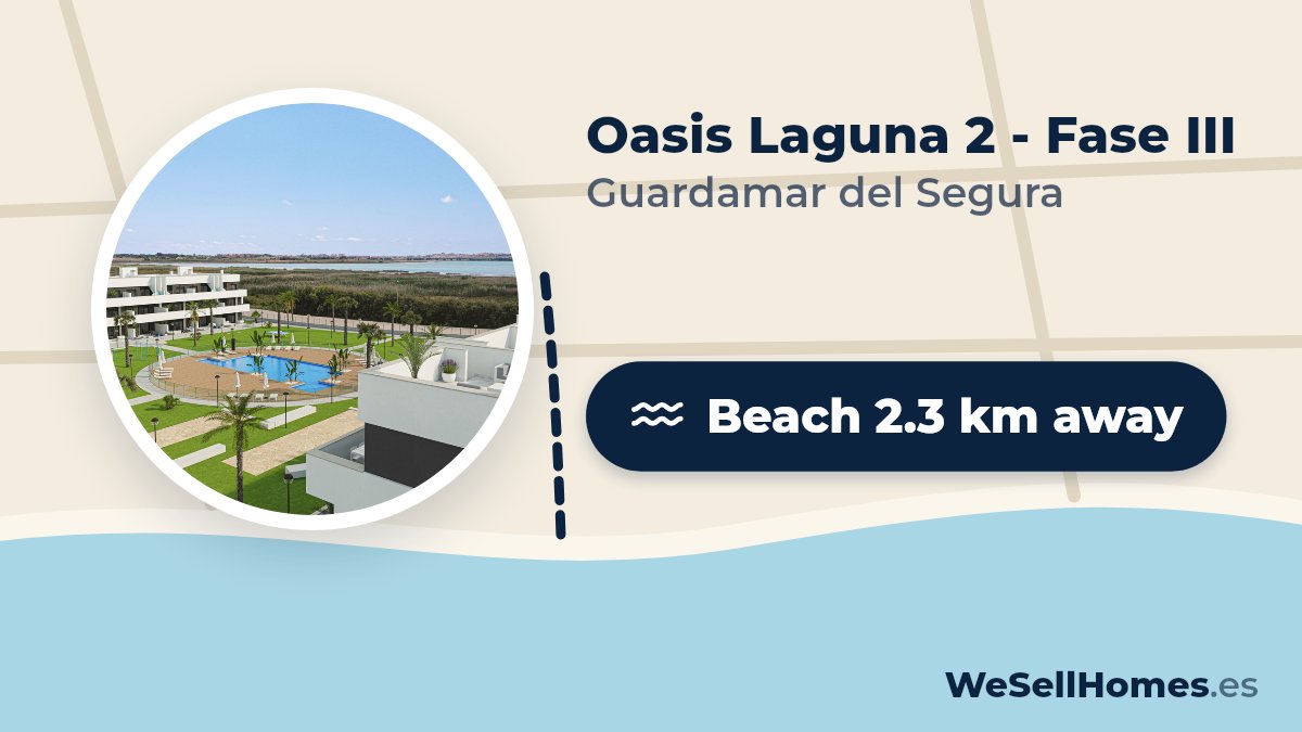Oasis Laguna 2 - Fase III, Guardamar del Segura: Beach 2.3 km away
