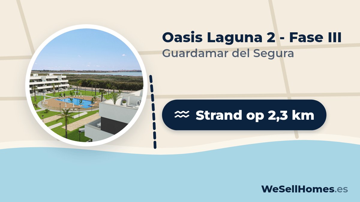 Oasis Laguna 2 - Fase III, Guardamar del Segura: Strand op 2,3 km