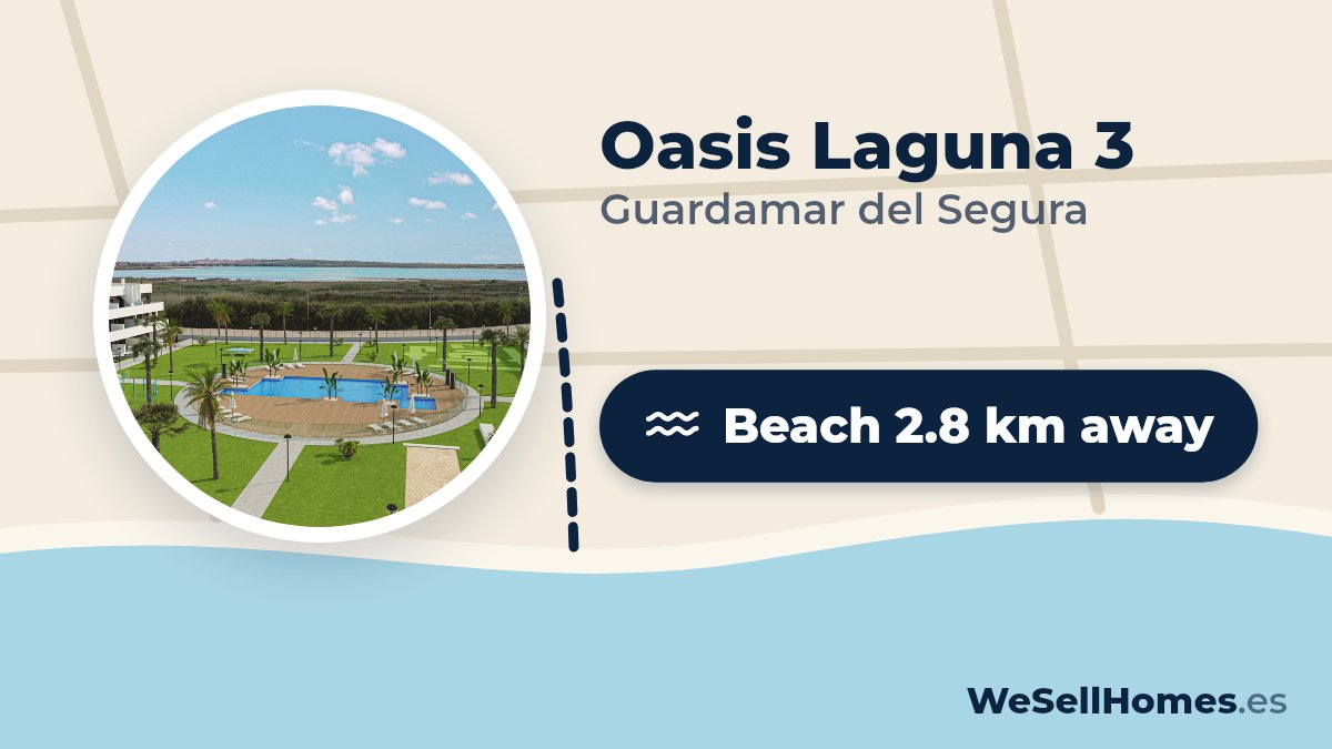 Oasis Laguna 3, Guardamar del Segura: Beach 2.8 km away