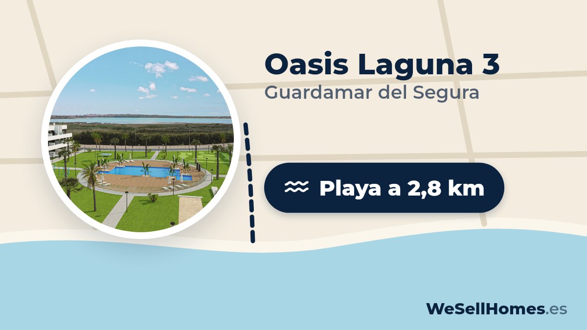 Oasis Laguna 3, Guardamar del Segura: Playa a 2,8 km