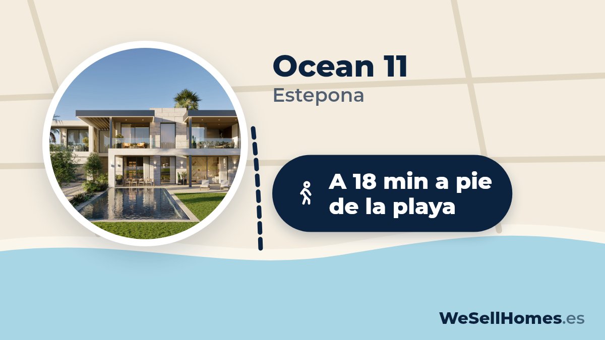 Ocean 11, Estepona: A 18 min a pie de la playa