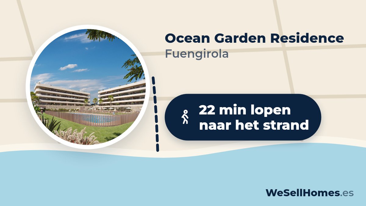 Ocean Garden Residence, Fuengirola: 22 min lopen naar het strand