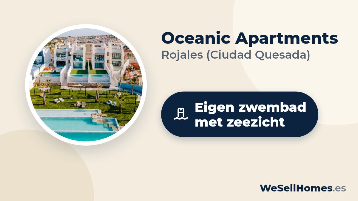 Oceanic Apartments, Rojales (Ciudad Quesada): Eigen zwembad met zeezicht