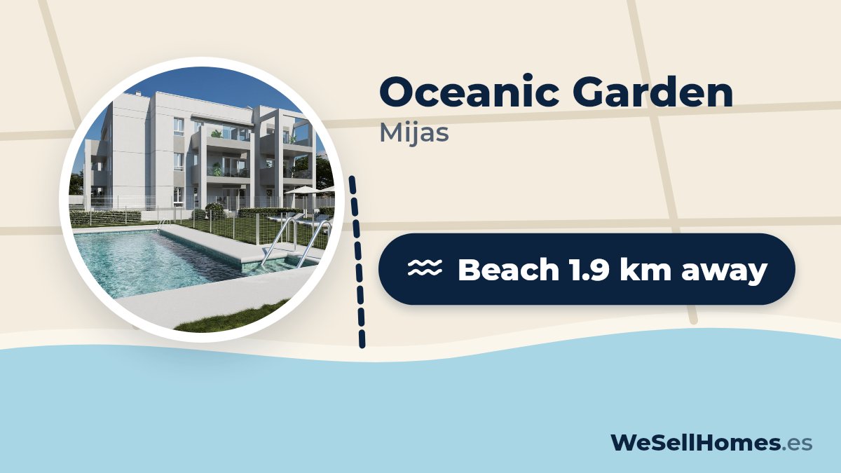 Oceanic Garden, Mijas: Beach 1.9 km away