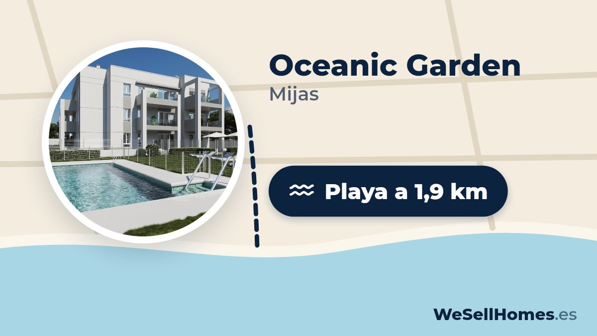 Oceanic Garden, Mijas: Playa a 1,9 km