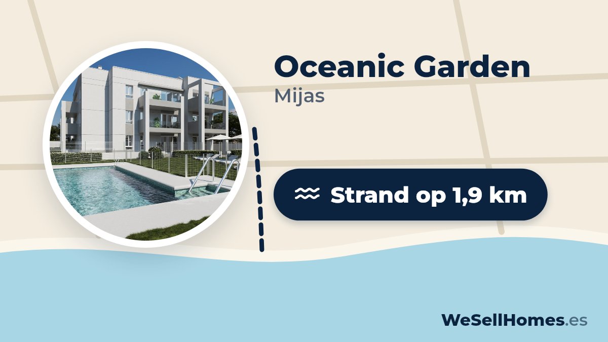 Oceanic Garden, Mijas: Strand op 1,9 km