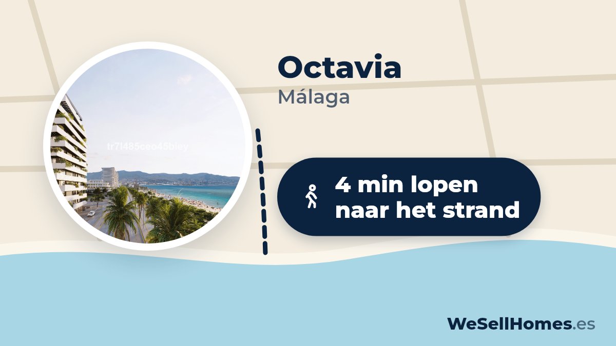 Octavia, Málaga: 4 min lopen naar het strand