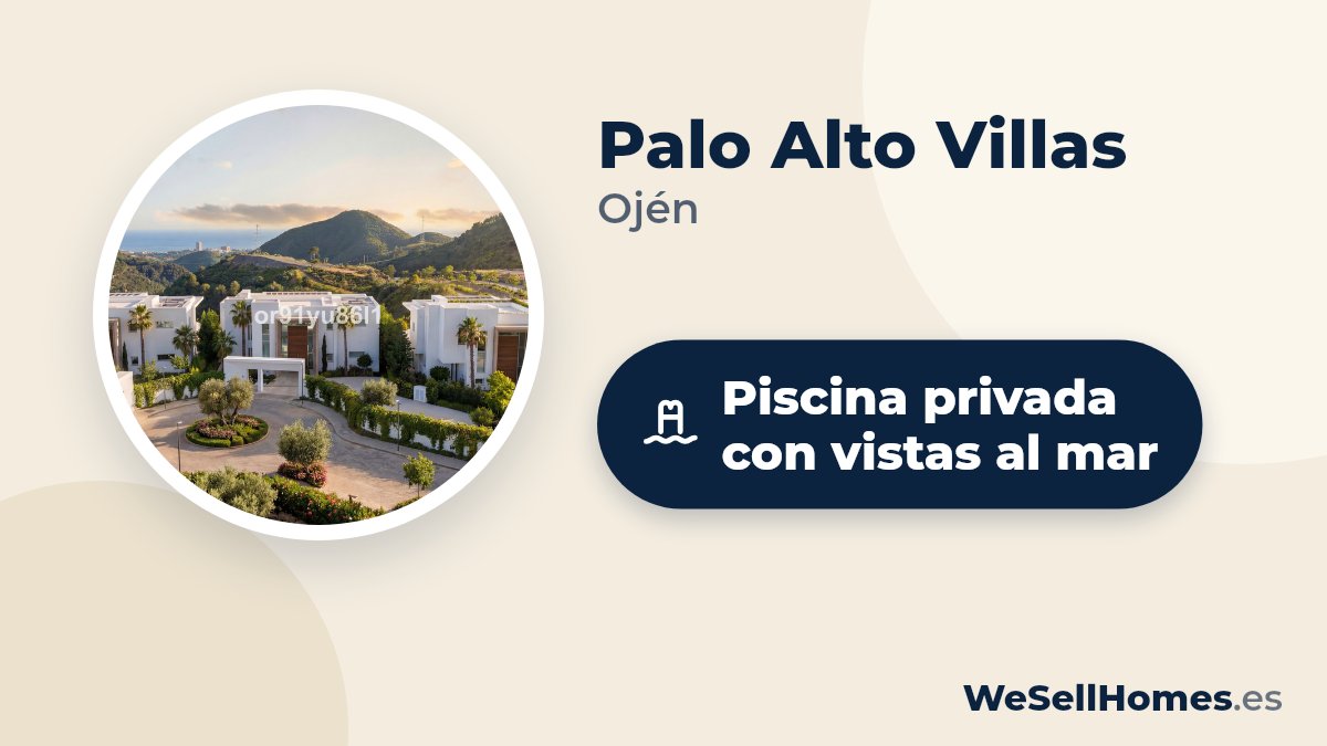 Palo Alto Villas, Ojén: Piscina privada con vistas al mar