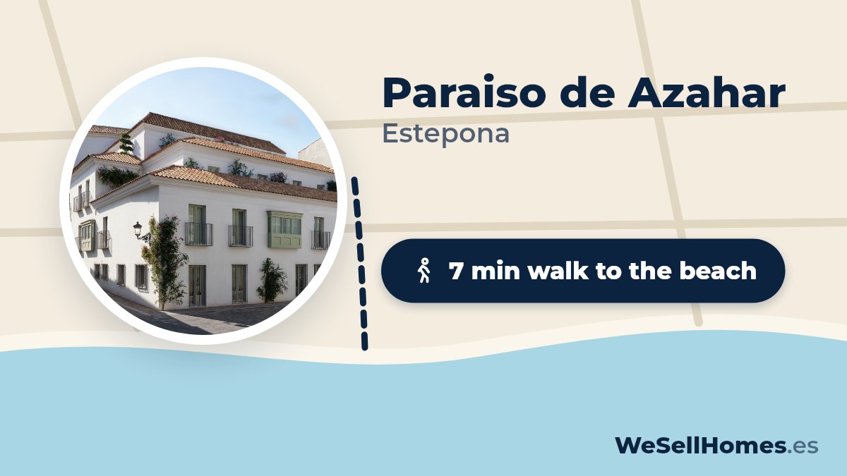 Paraiso de Azahar, Estepona: 7 min walk to the beach