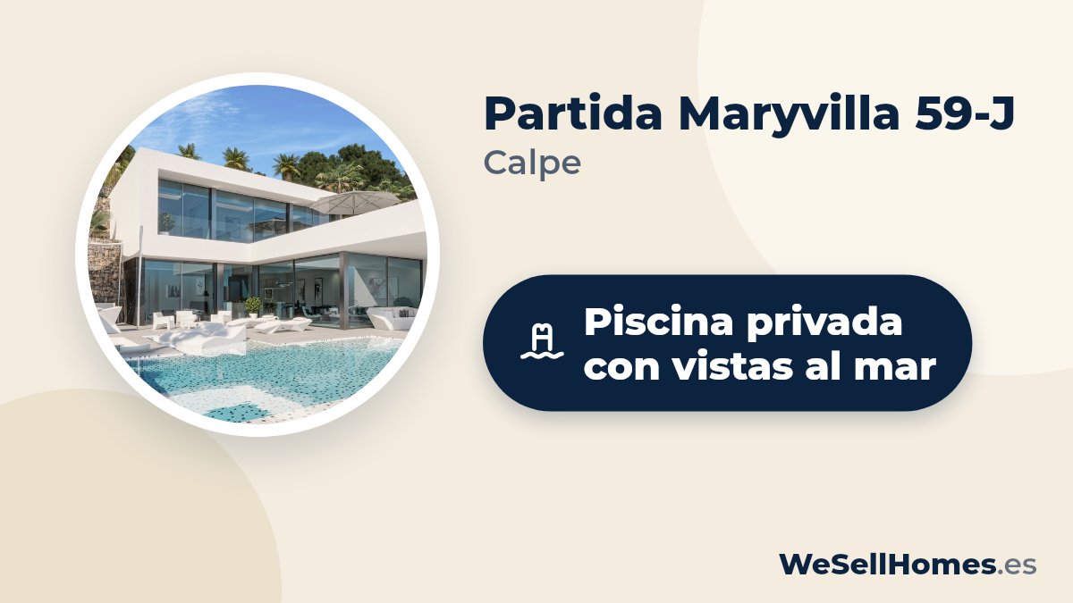 Partida Maryvilla 59-J, Calpe: Piscina privada con vistas al mar