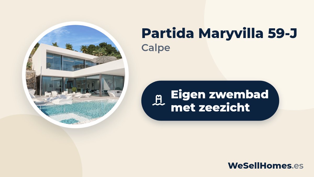 Partida Maryvilla 59-J, Calpe: Eigen zwembad met zeezicht