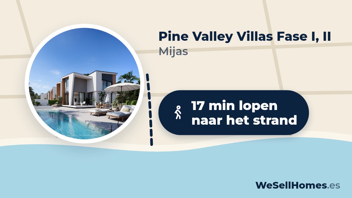Pine Valley Villas Fase I, II, Mijas: 17 min lopen naar het strand