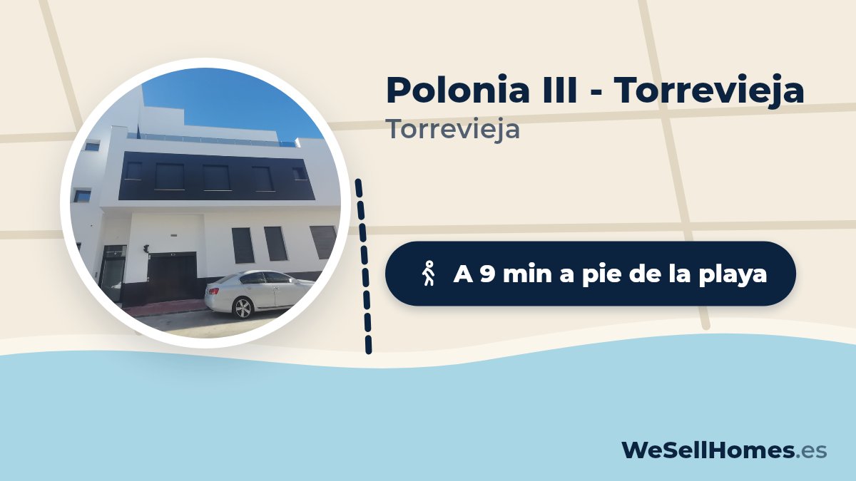 Polonia III - Torrevieja, Torrevieja: A 9 min a pie de la playa