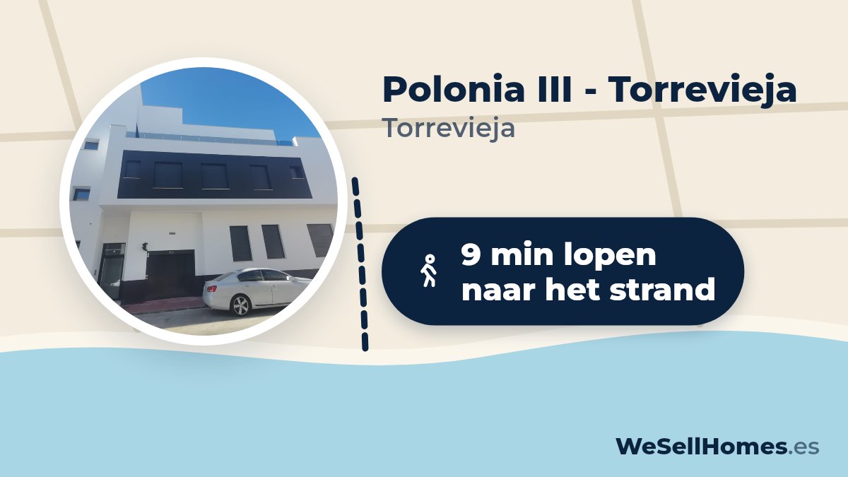 Polonia III - Torrevieja, Torrevieja: 9 min lopen naar het strand