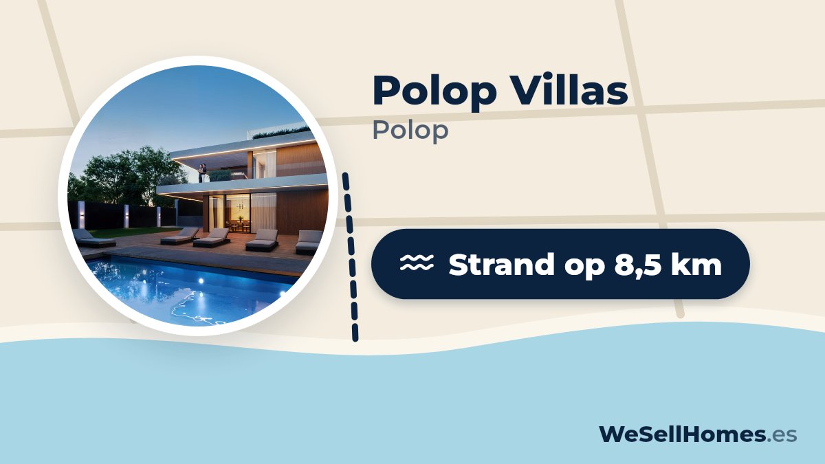 Polop Villas, Polop: Strand op 8,5 km