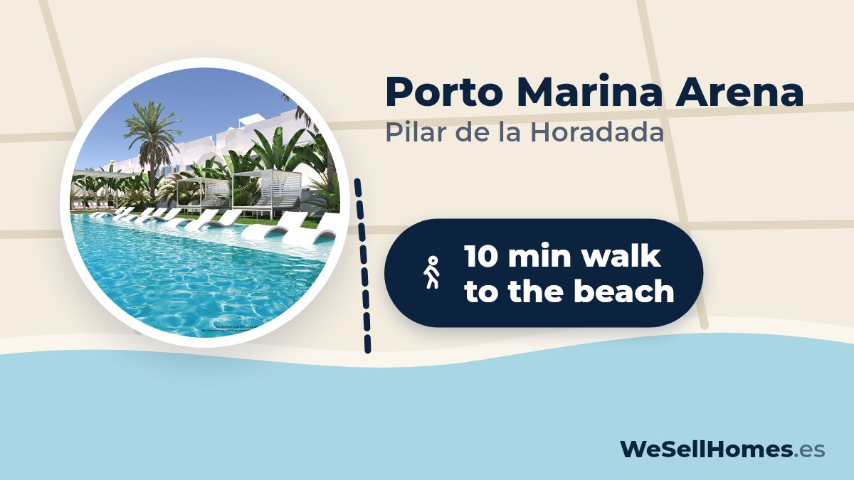 Porto Marina Arena, Pilar de la Horadada: 10 min walk to the beach