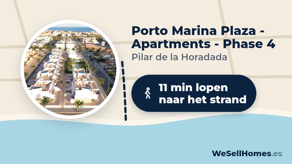 Porto Marina Plaza - Apartments - Phase 4, Pilar de la Horadada: 11 min lopen naar het strand