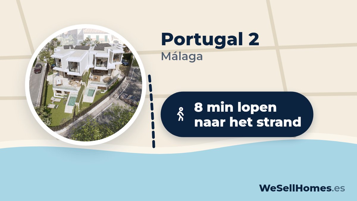 Portugal 2, Málaga: 8 min lopen naar het strand