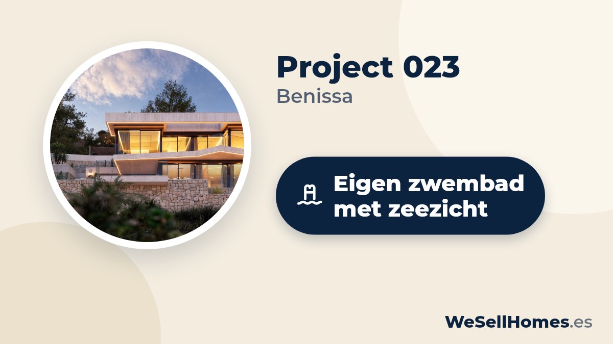 Project 023, Benissa: Eigen zwembad met zeezicht