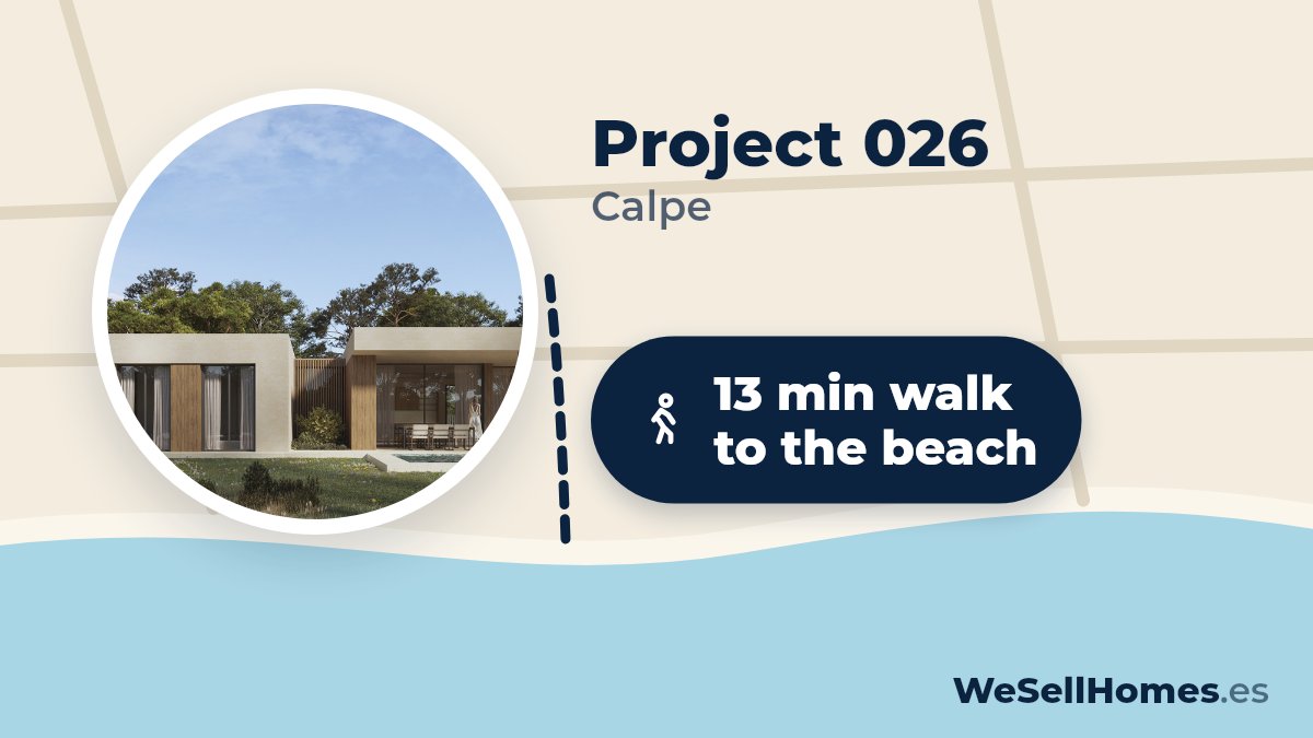 Project 026, Calpe: 13 min walk to the beach