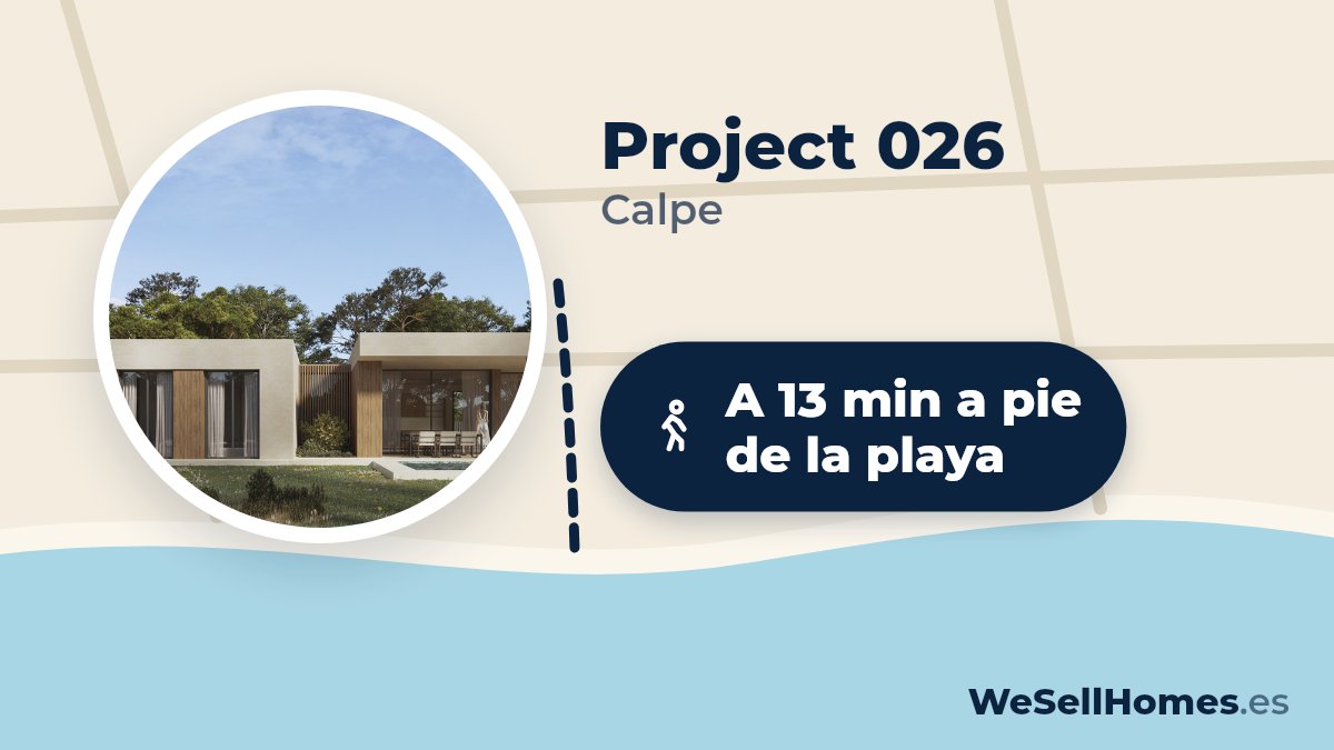 Project 026, Calpe: A 13 min a pie de la playa