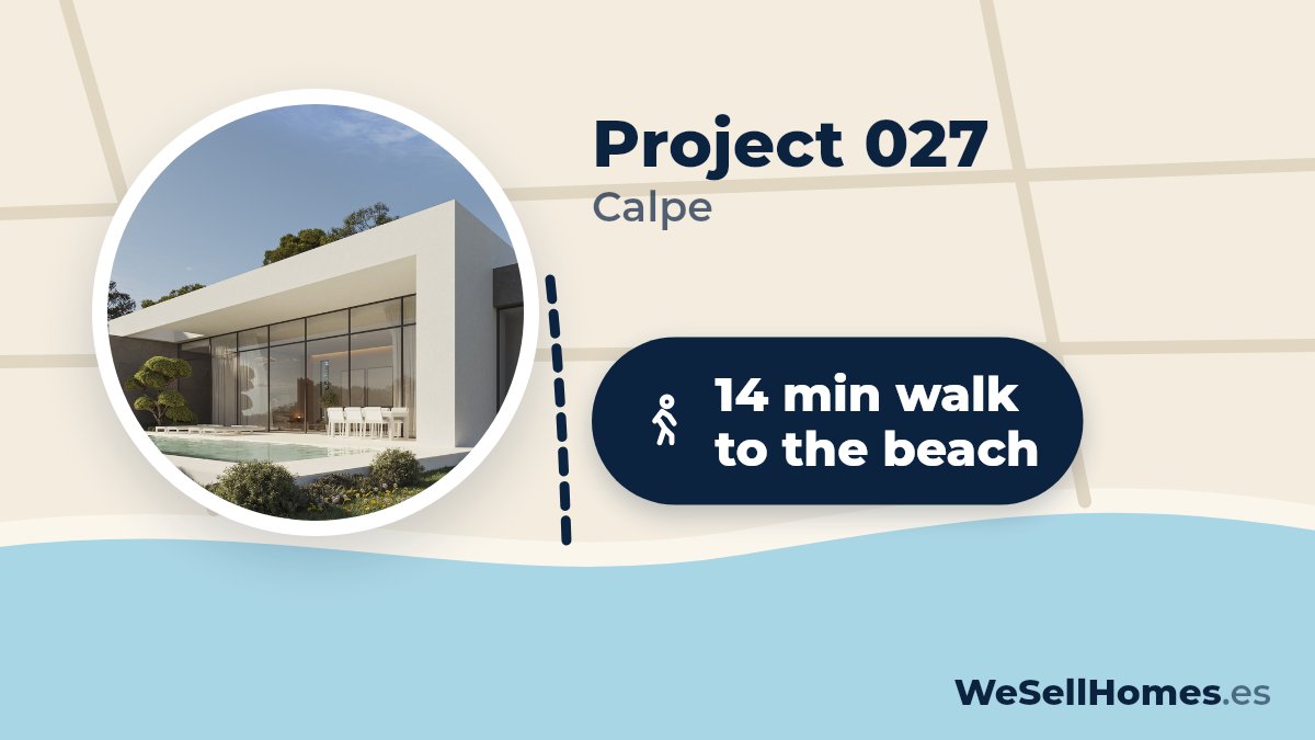 Project 027, Calpe: 14 min walk to the beach