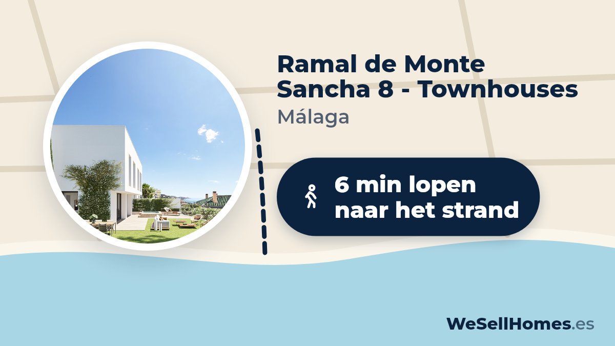 Ramal de Monte Sancha 8 - Townhouses, Málaga: 6 min lopen naar het strand