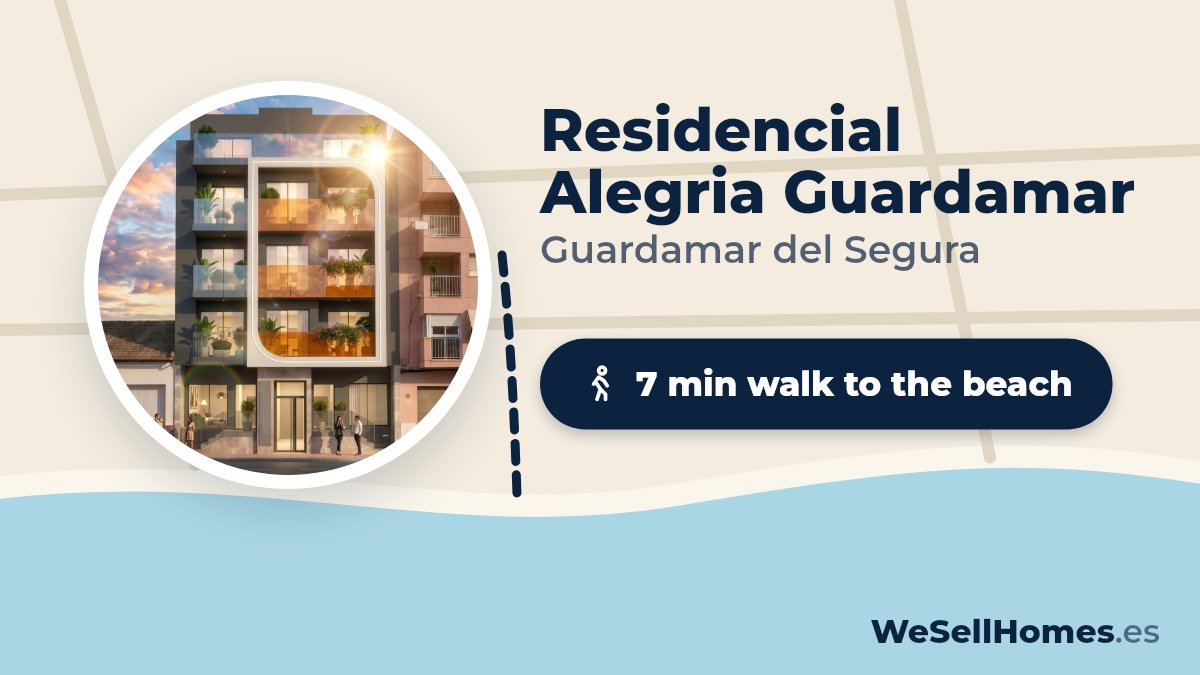 Residencial Alegria Guardamar, Guardamar del Segura: 7 min walk to the beach