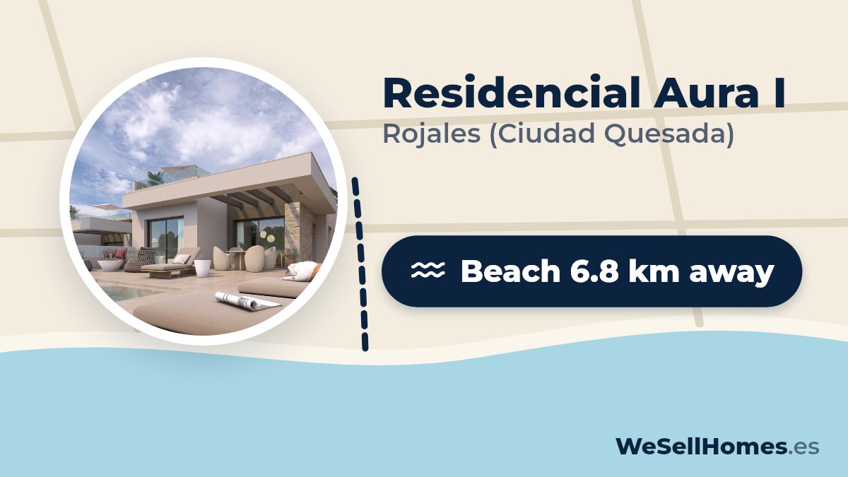 Residencial Aura I, Rojales (Ciudad Quesada): Beach 6.8 km away