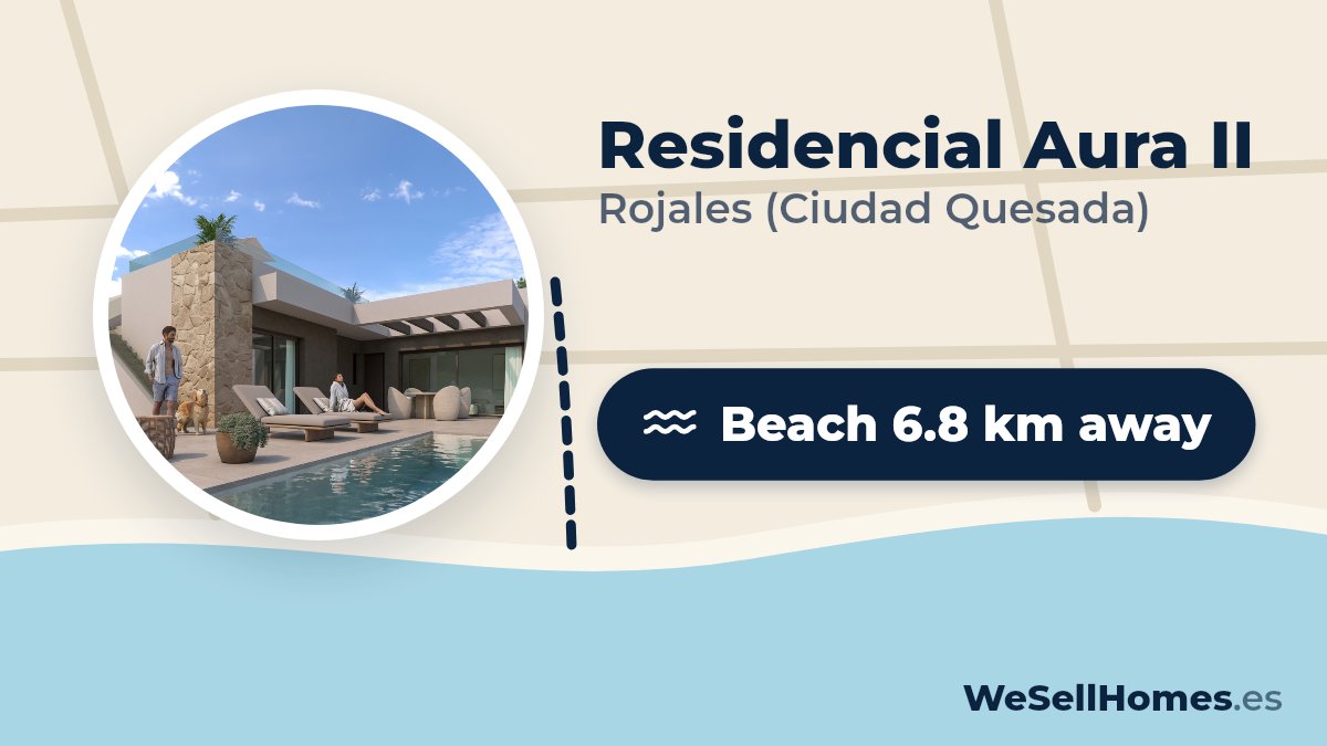 Residencial Aura II, Rojales (Ciudad Quesada): Beach 6.8 km away
