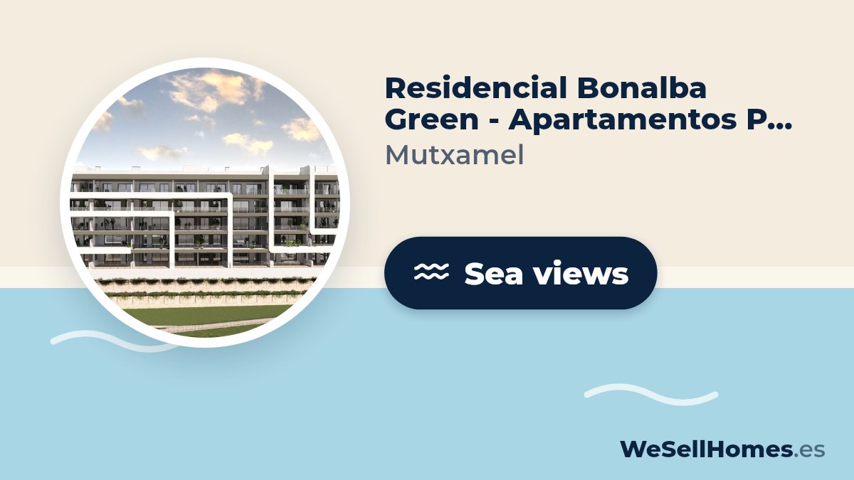 Residencial Bonalba Green - Apartamentos Phase 1, Mutxamel: Sea views